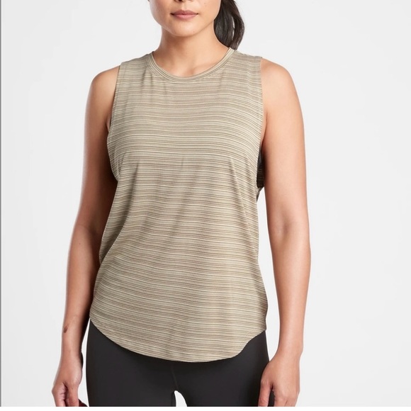 ATHLETA Cloudlight Striped Muscle Tank Top - Picture 2 of 4